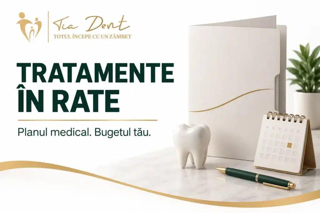Plan de tratament, calendar și model dentar pentru organizarea costurilor.
