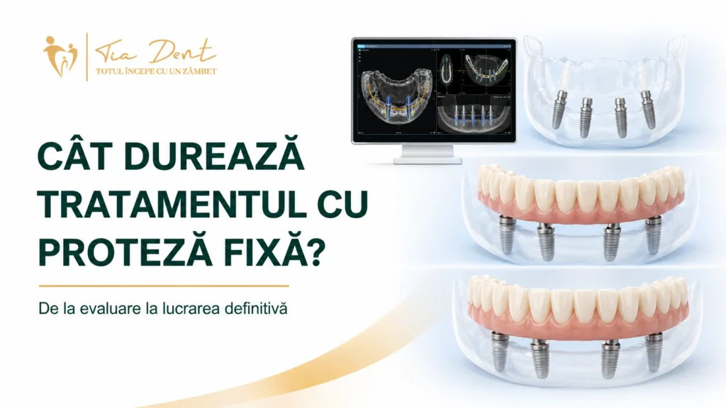 Etapele tratamentului cu proteză fixă pe implanturi la Tia Dent Iași