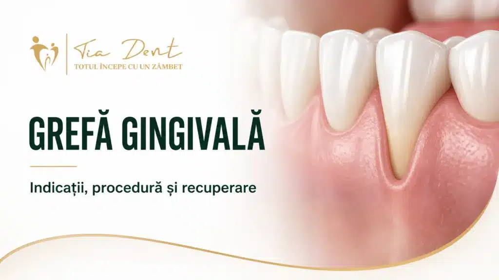 Recesiune gingivală explicată într-o imagine medicală Tia Dent Iași
